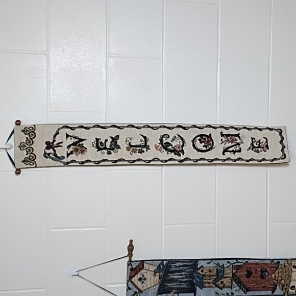 2 Vintage Tapestries Welcome Bird Lovers Cottagecore Decor Approx 36X6 - Picture 11 of 13